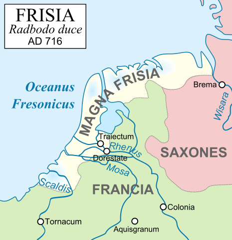 716年　フリースラント王国 大フリジア